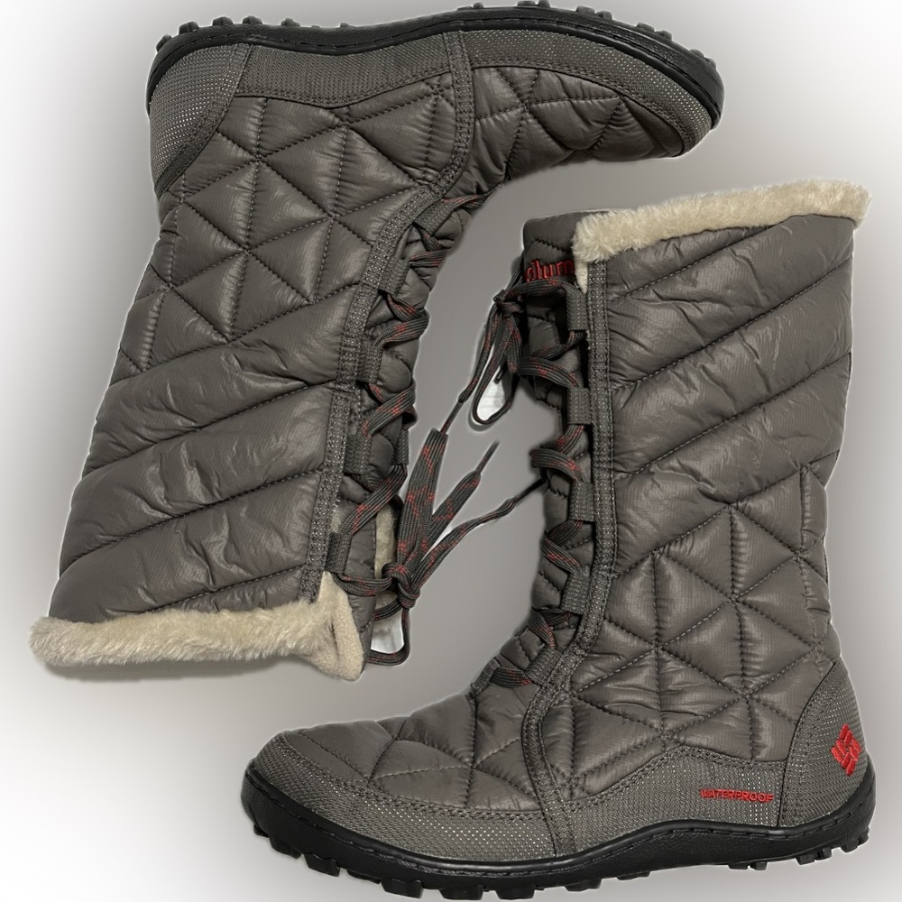 Columbia Women's Powder Summit Quilted Waterproof Boots (fits size 6.5-7)